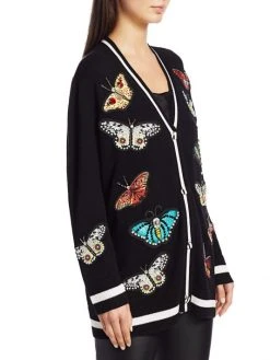 Alice + Olivia Bradford Butterfly Embroidered Cardigan 10 Alice + Olivia Bradford Butterfly Embroidered Cardigan -Alice + Olivia Sales unnamed file 80