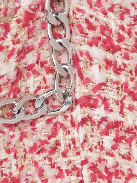 Alice + Olivia Cristi Chain-Strap Tweed Crop Top 8 Alice + Olivia Cristi Chain-Strap Tweed Crop Top - Image 8