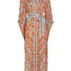 Alice + Olivia Domino Maxi Wrap Dress