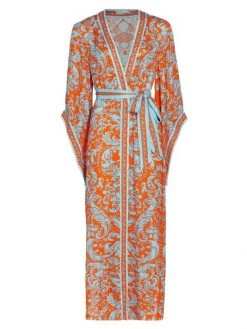Alice + Olivia Domino Maxi Wrap Dress