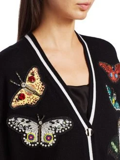 Alice + Olivia Bradford Butterfly Embroidered Cardigan 12 Alice + Olivia Bradford Butterfly Embroidered Cardigan -Alice + Olivia Sales unnamed file 82