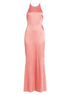 Alice + Olivia Samia Stretch Silk Gown Raspberry -Alice + Olivia Sales unnamed file 830