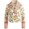 Alice + Olivia Cody Embellished Leather Moto Jacket