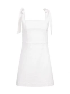 Alice + Olivia Maryann Tie-Shoulder Minidress
