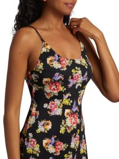 Alice + Olivia Delora Fitted Floral Midi-Dress -Alice + Olivia Sales unnamed file 841