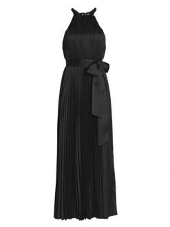 Alice + Olivia Alycia Pleated Halter Dress