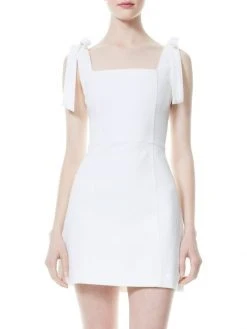 Alice + Olivia Maryann Tie-Shoulder Minidress -Alice + Olivia Sales unnamed file 86