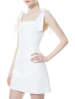 Alice + Olivia Maryann Tie-Shoulder Minidress -Alice + Olivia Sales unnamed file 87