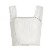 Alice + Olivia Coralie Frayed Crop Top