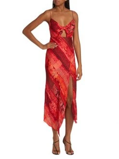 Alice + Olivia Harmony Asymmetric Midi-Dress 9 Alice + Olivia Harmony Asymmetric Midi-Dress -Alice + Olivia Sales unnamed file 887