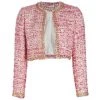 Alice + Olivia Kidman Chain-Trim Cropped Jacket