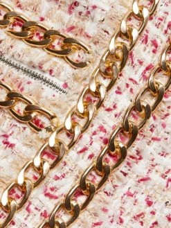 Alice + Olivia Kidman Chain-Trim Cropped Jacket -Alice + Olivia Sales unnamed file 907