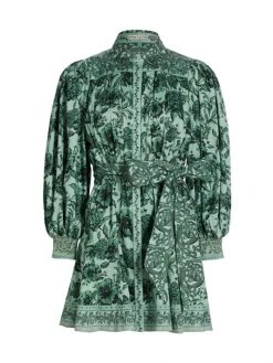 Alice + Olivia Tiffie Floral Belted Minidress