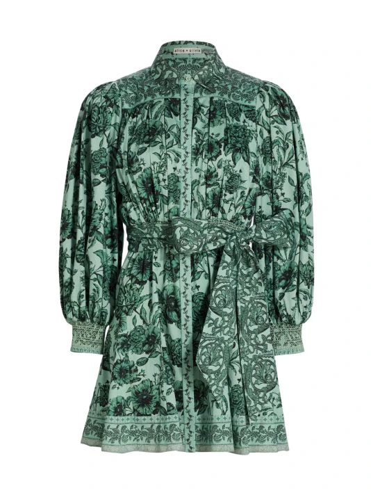 Alice + Olivia Tiffie Floral Belted Minidress 1 Alice + Olivia Tiffie Floral Belted Minidress