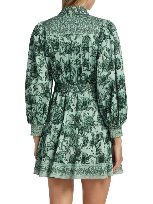 Alice + Olivia Tiffie Floral Belted Minidress 5 Alice + Olivia Tiffie Floral Belted Minidress - Image 5
