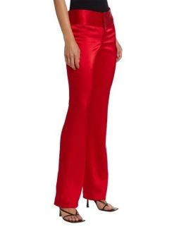 Alice + Olivia Olivia Flared Satin Pants -Alice + Olivia Sales unnamed file 957