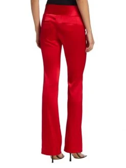 Alice + Olivia Olivia Flared Satin Pants -Alice + Olivia Sales unnamed file 958