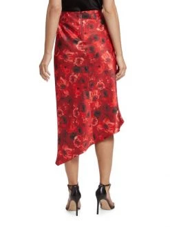 Alice + Olivia Maeve Asymmetric Slip Midi-Skirt -Alice + Olivia Sales unnamed file 965