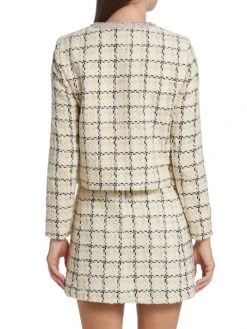 Alice + Olivia Kidman Embellished Tweed Jacket -Alice + Olivia Sales unnamed file 979