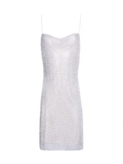 Alice + Olivia Harmony Chainmail Slip Dress